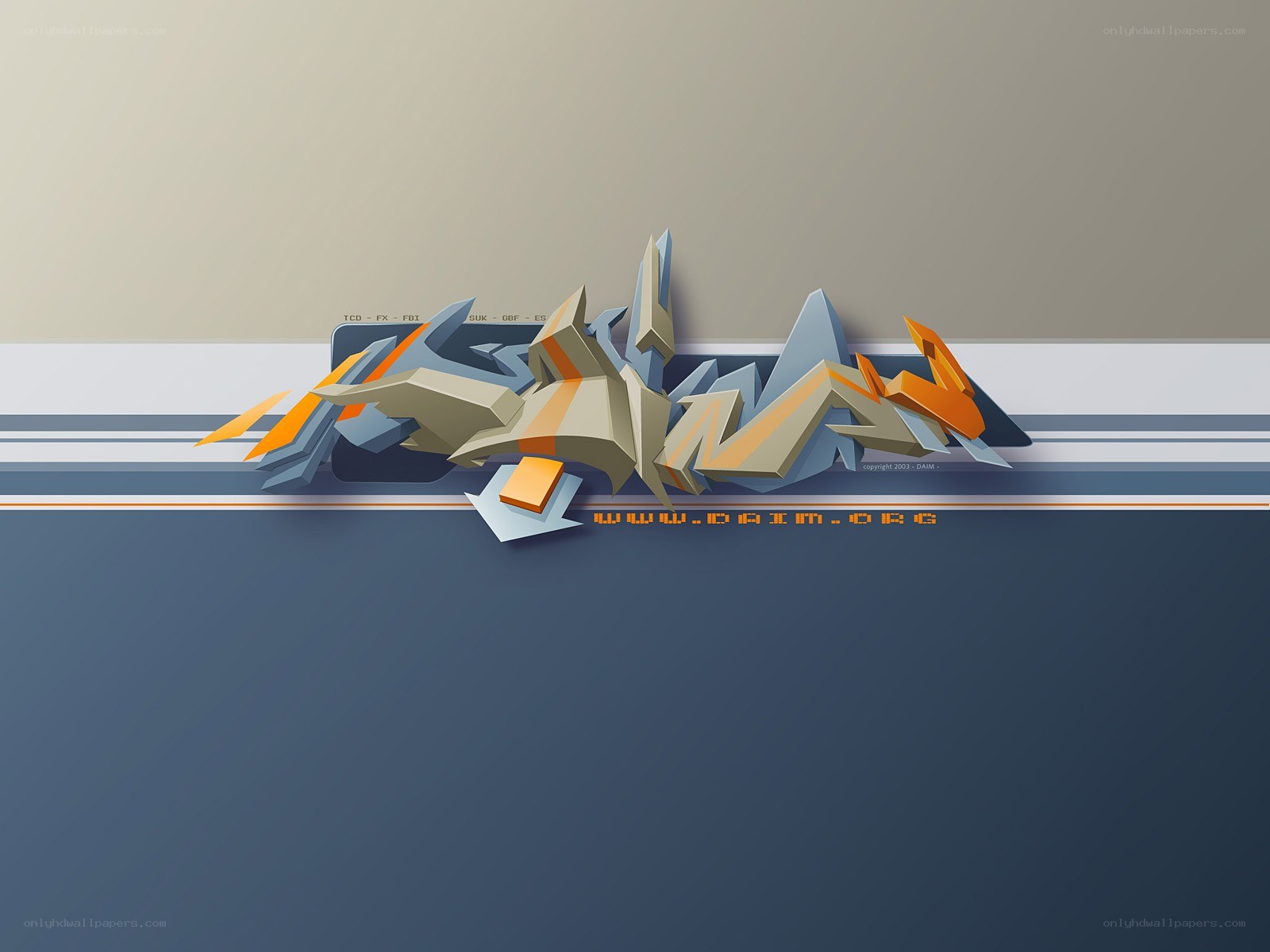 3D graffiti art design