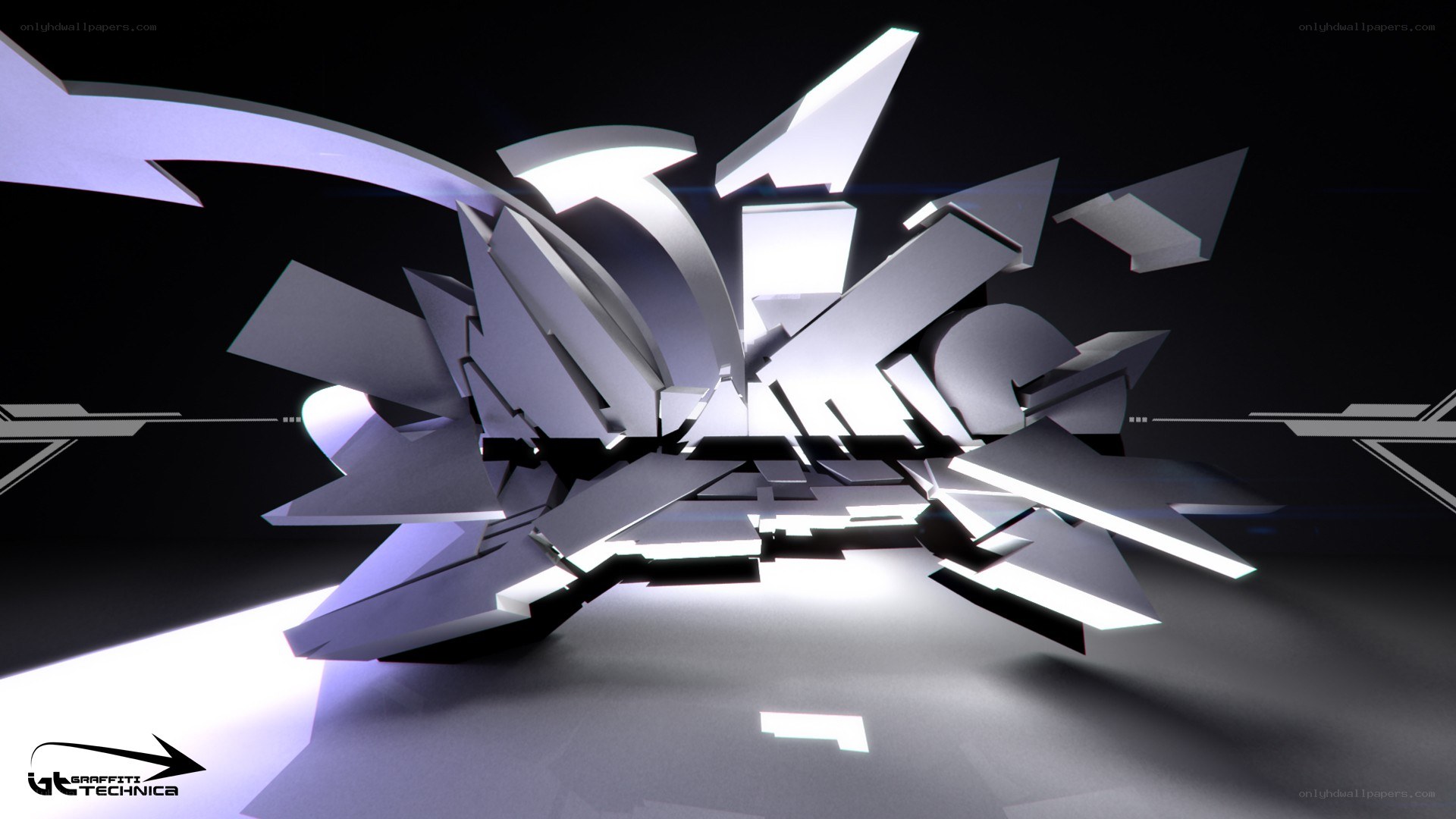 3D graffiti art design