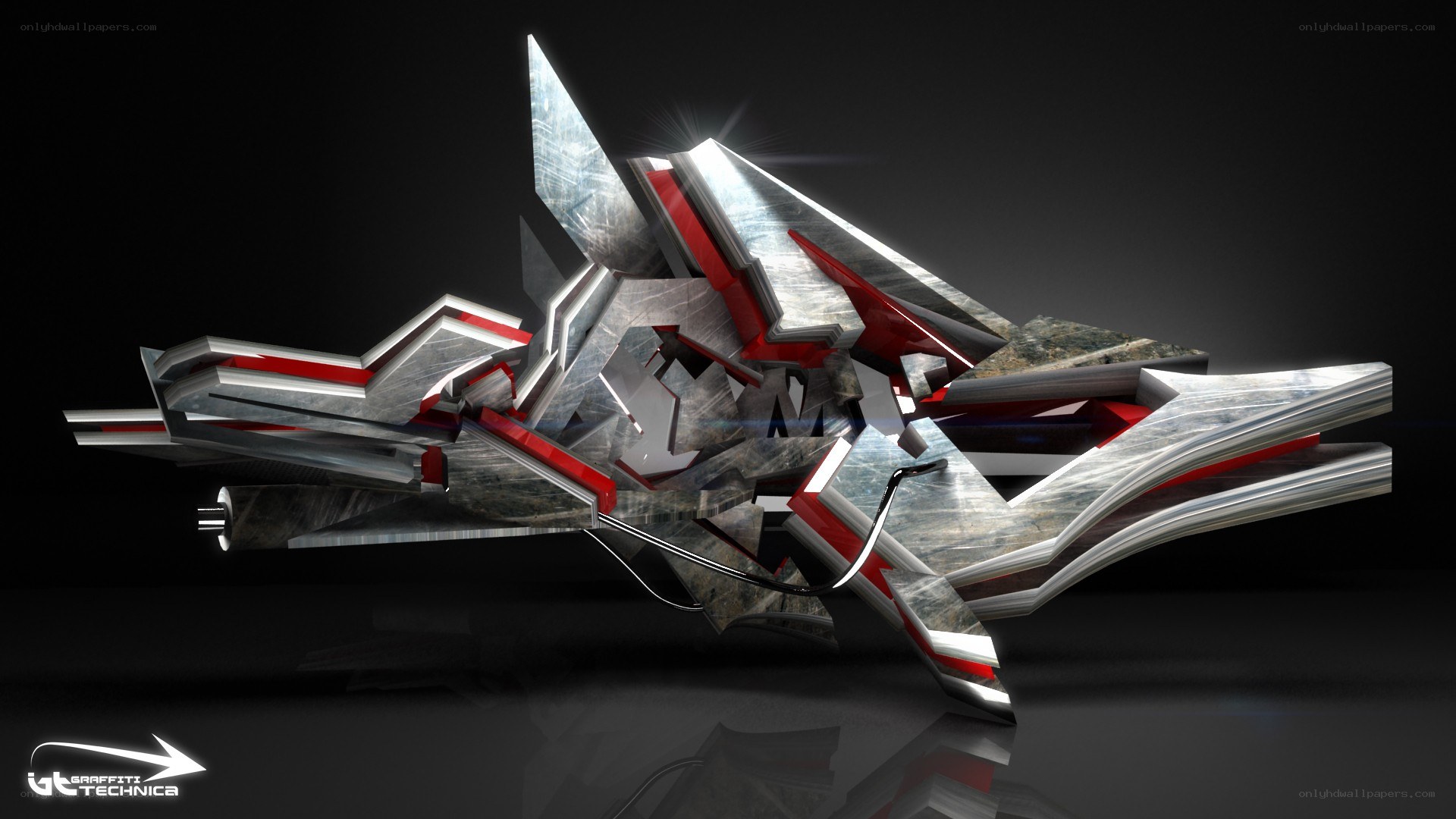 3D graffiti art design