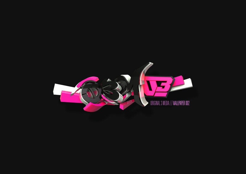 3D graffiti logo design