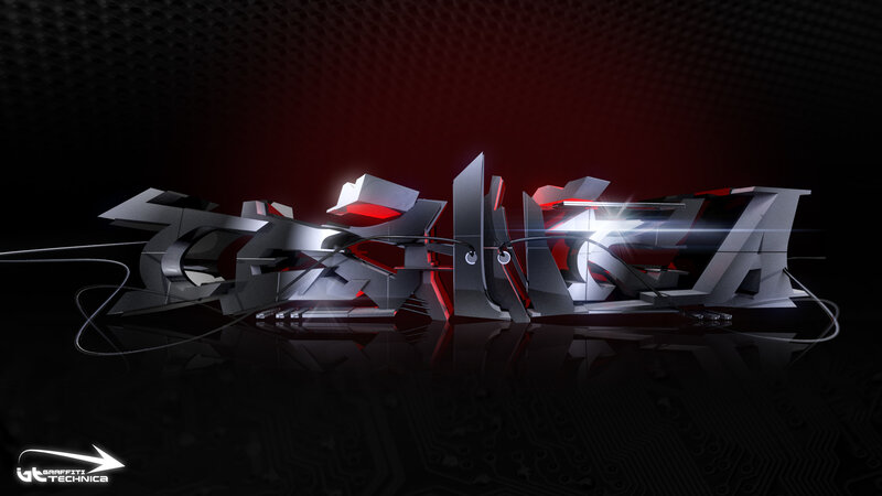 3d Graffiti Text