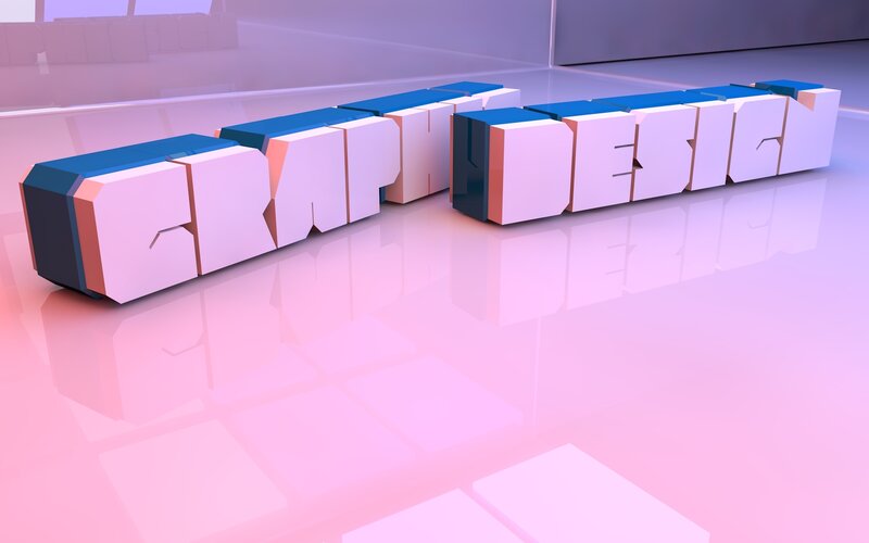 3D graphic design text