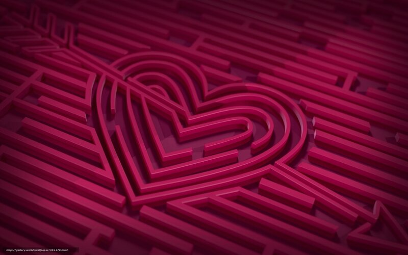 3D heart maze design