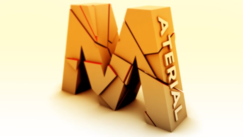 3d Letter M and Word