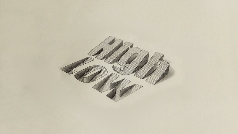 3D Lettering Drawing