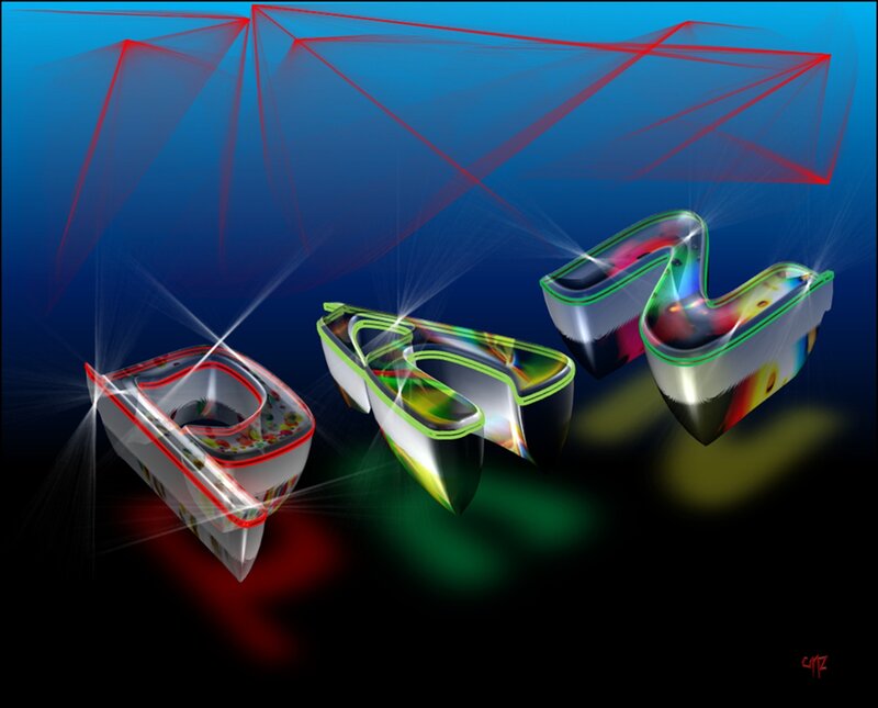 3d Letters D E N