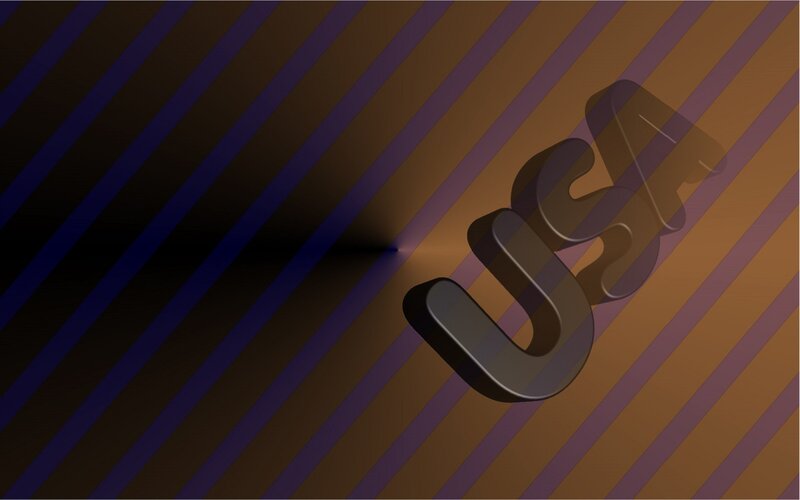 3d Letters Usa