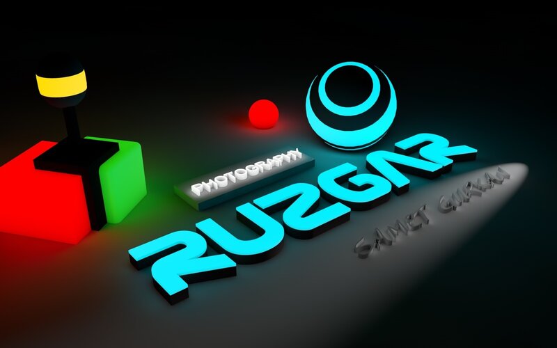 3D logo design with game controller