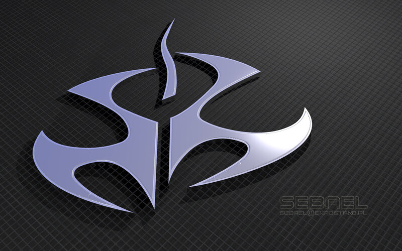 3D logo on carbon fiber