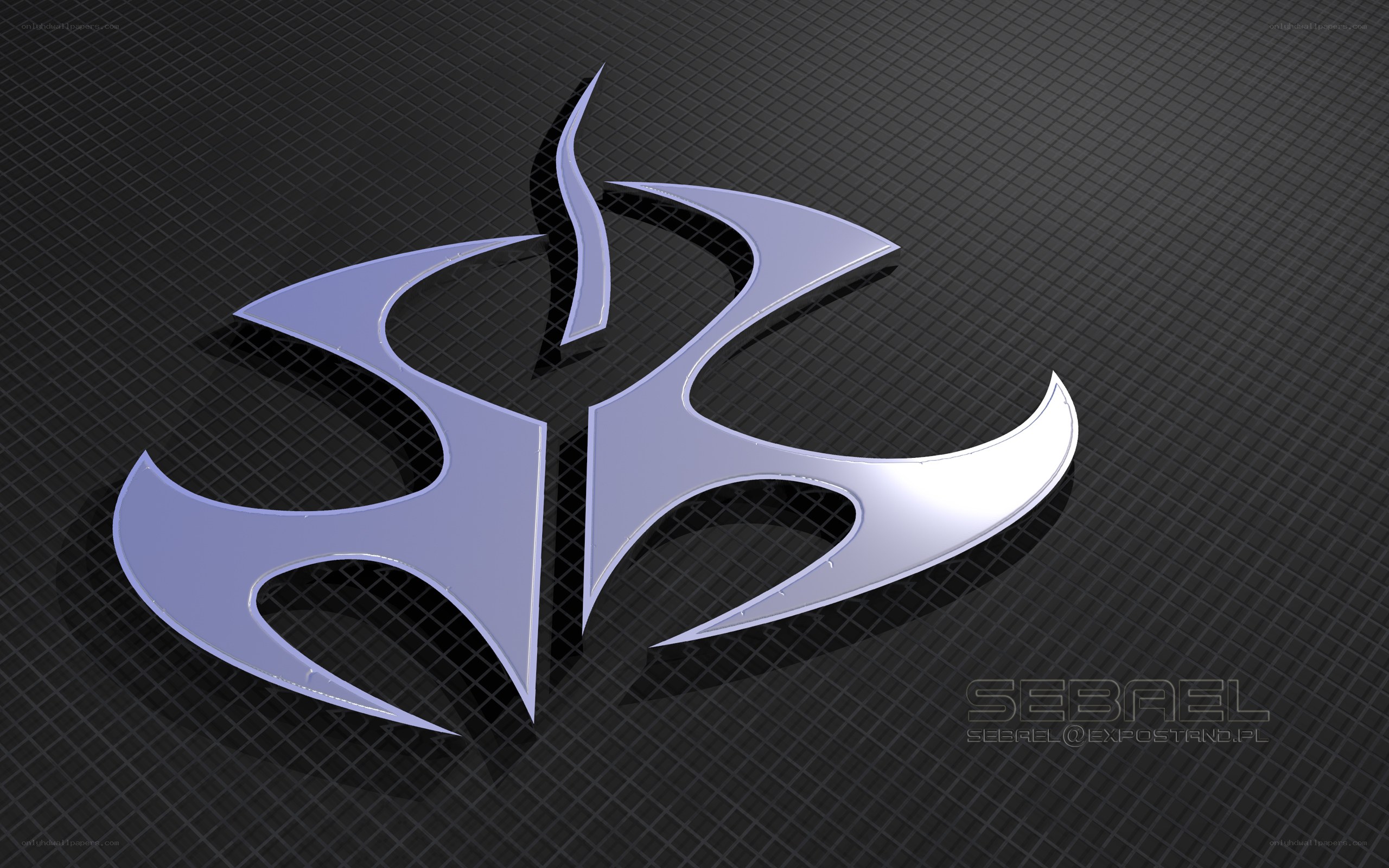 3D logo on carbon fiber