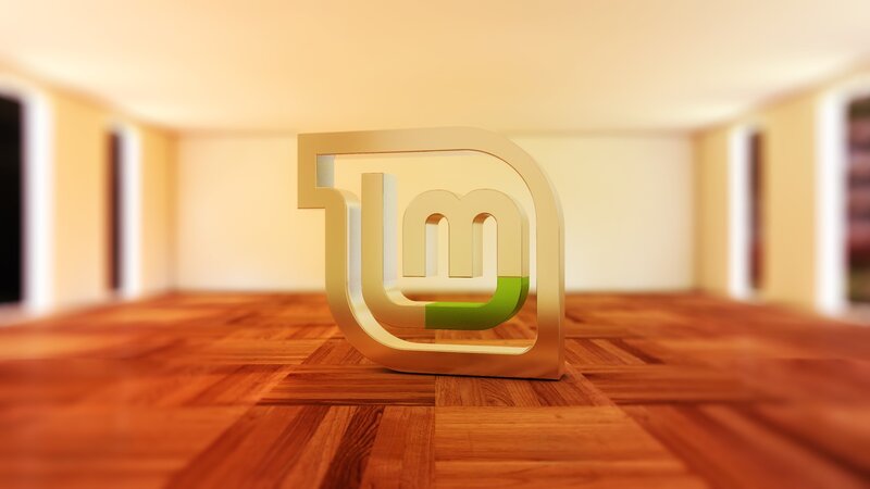 3d Logo on Wooden Floor