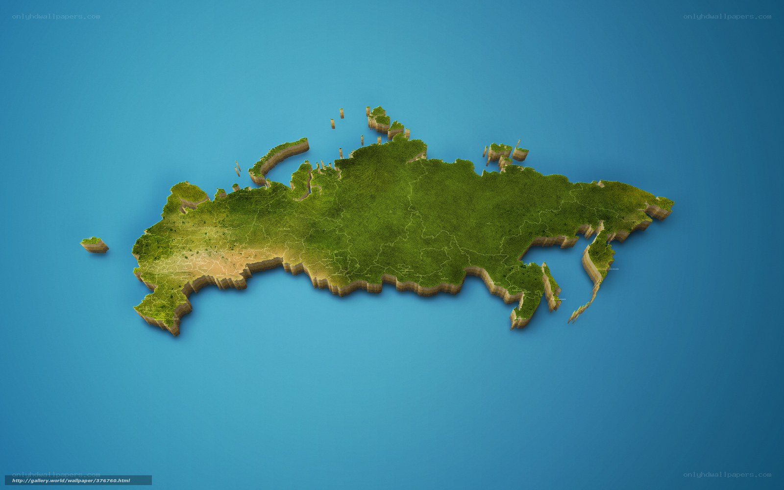 3D map of Russia