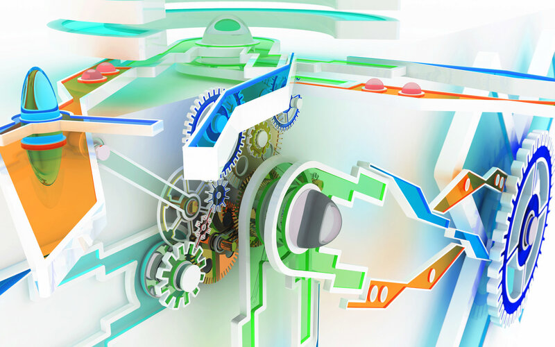 3D mechanical gear system