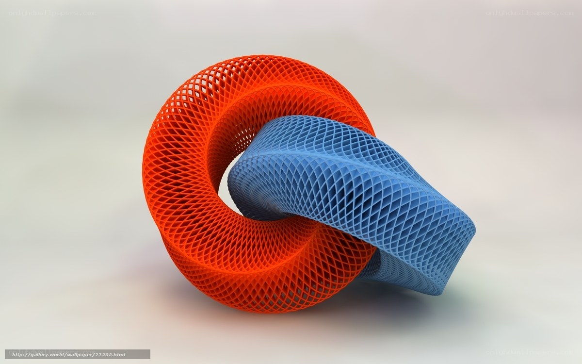 3D mesh knot sculpture