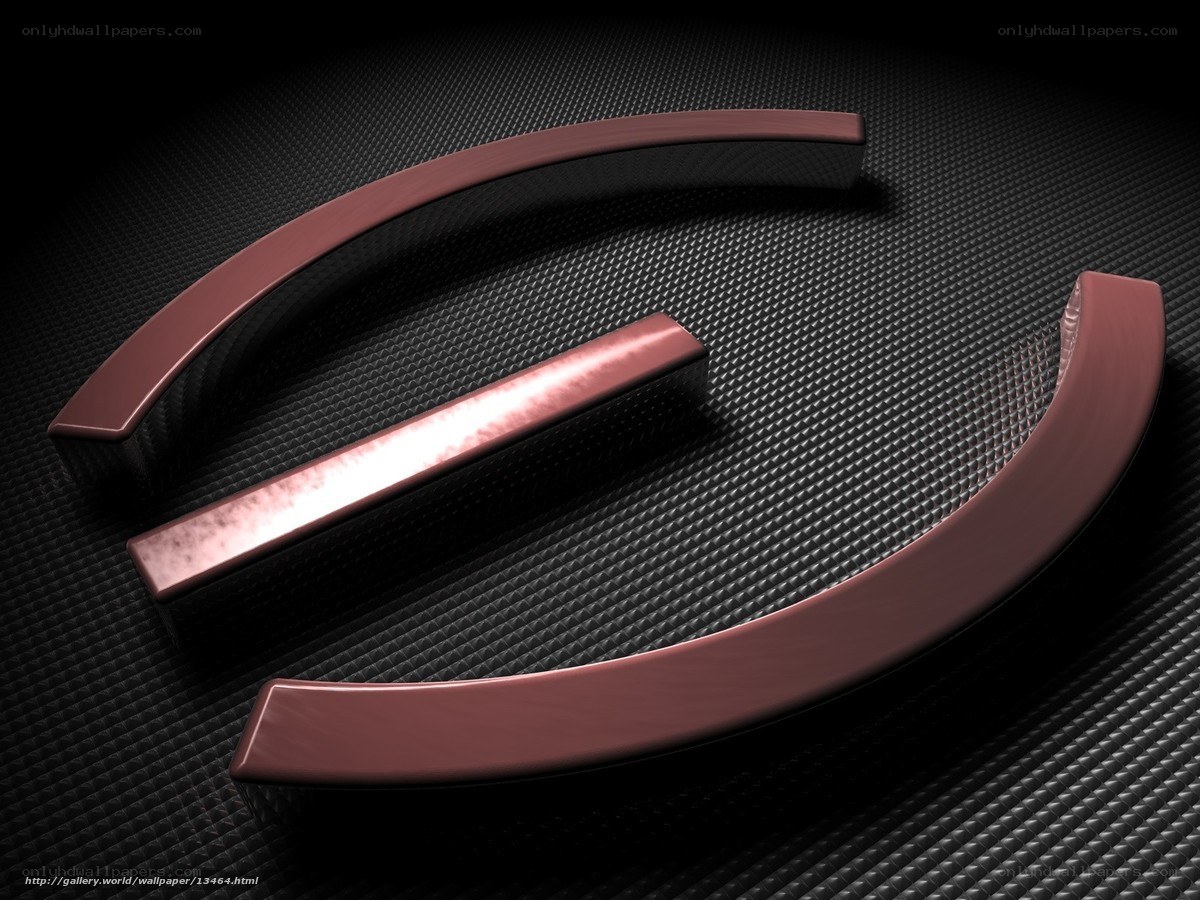 3D metallic logo on carbon fiber