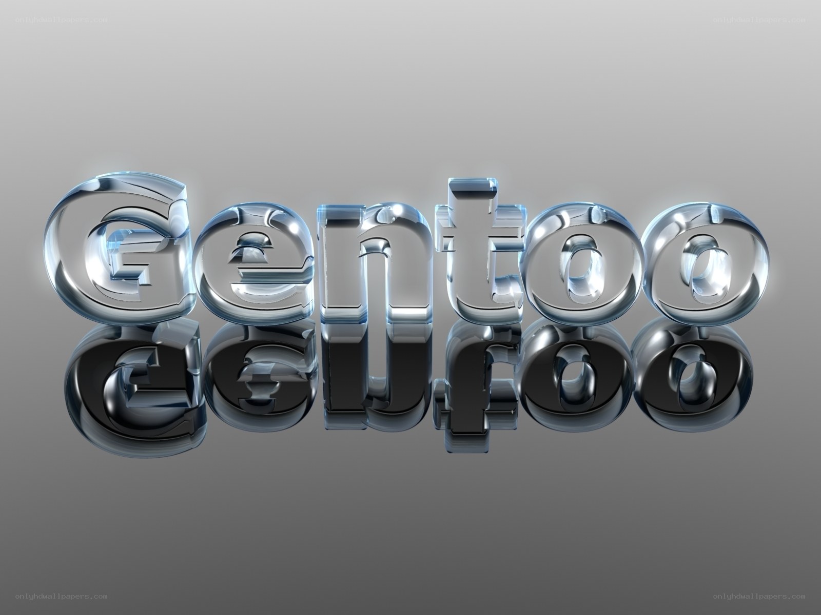 3D metallic text logo