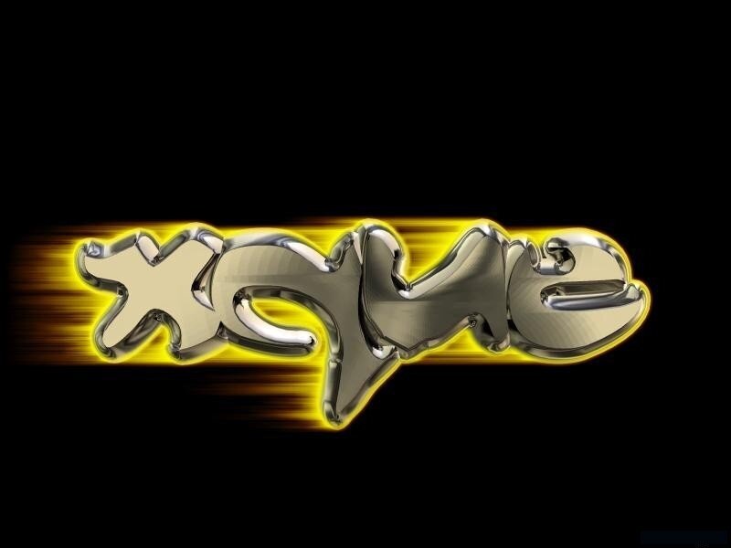 3D Metallic Text — Yellow