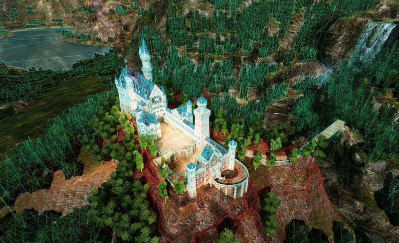 3D model of a castle