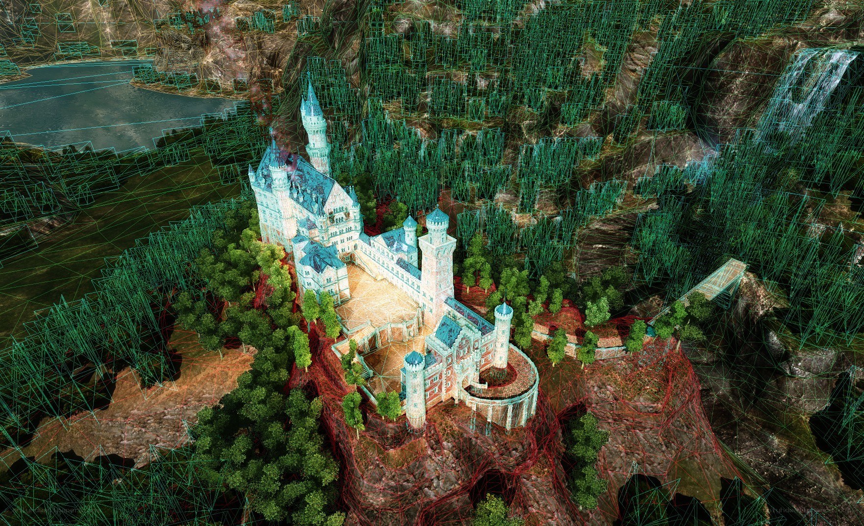 3D model of a castle