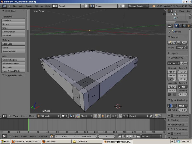 3d Model of a Chair