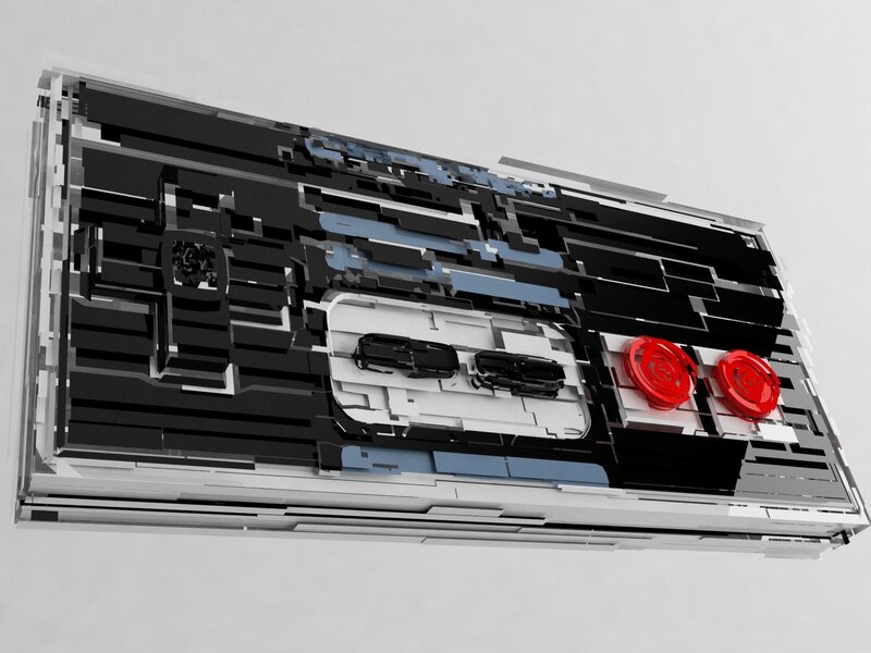 3D model of a game controller