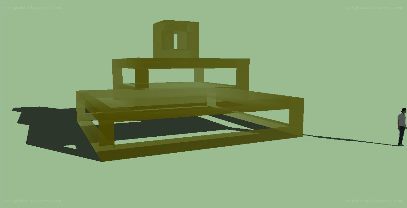 3D model of a golden structure