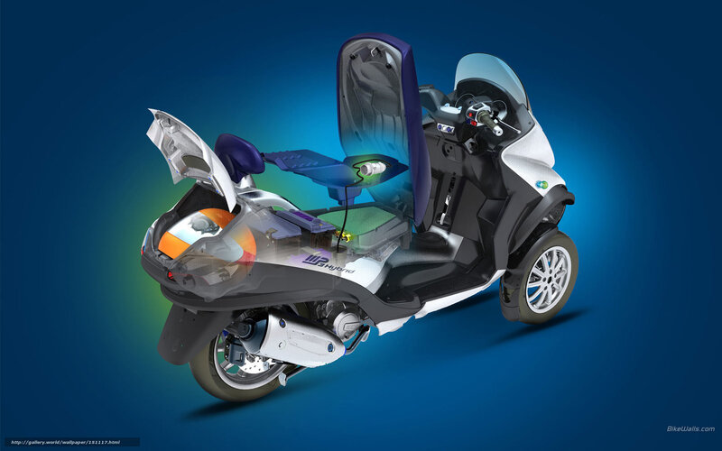 3D model of a hybrid scooter