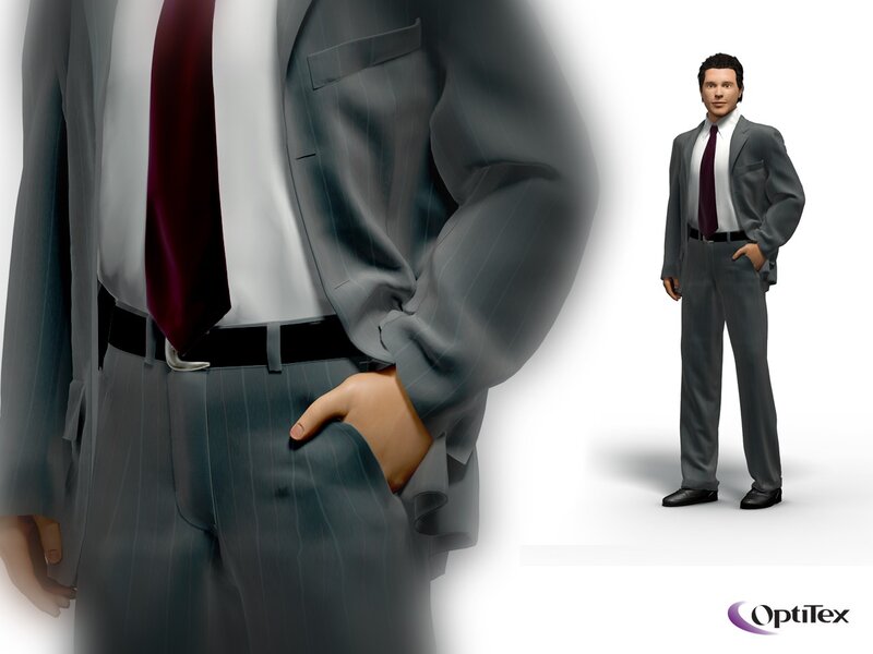 3D model of a man in a suit