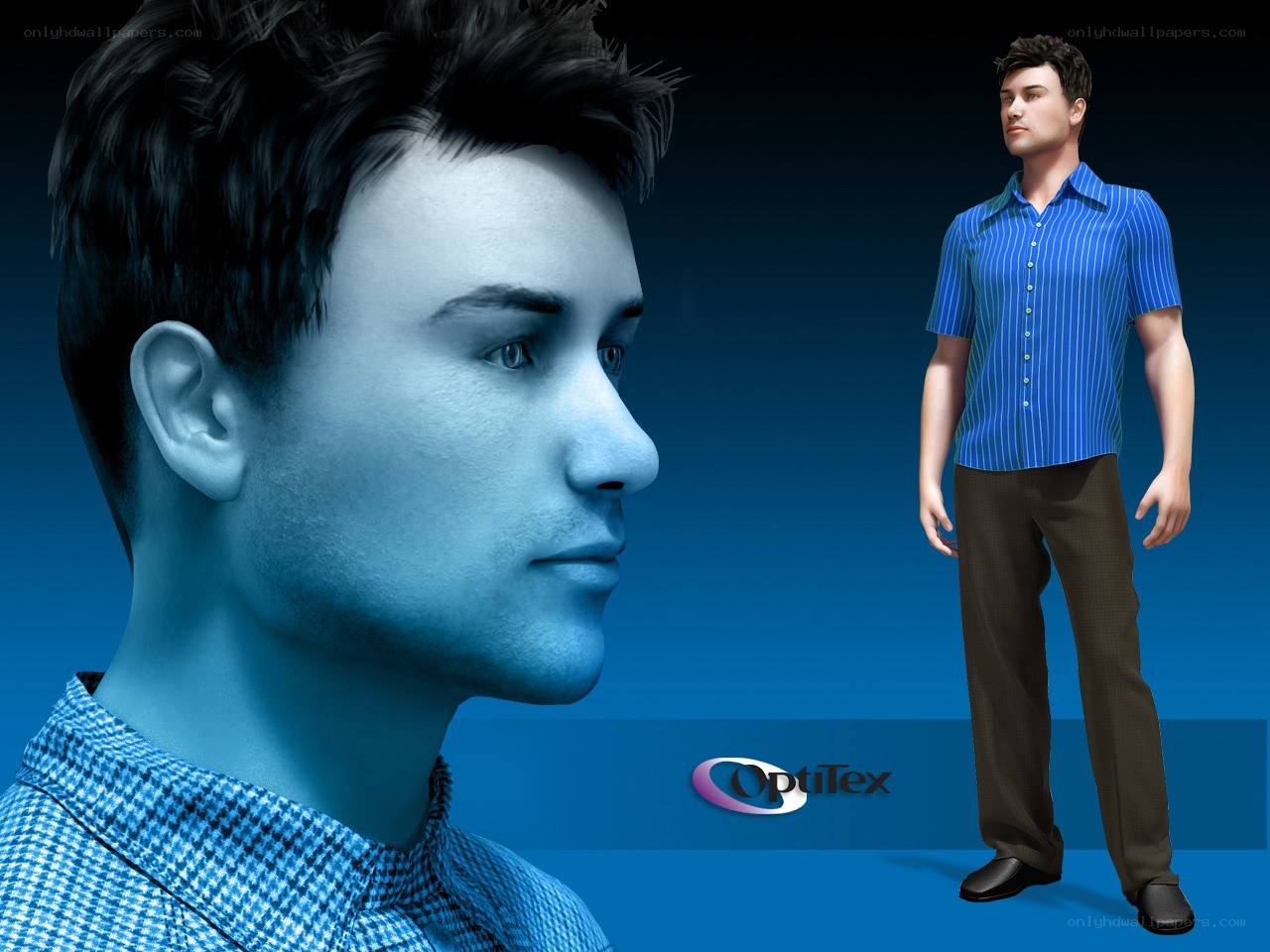 3D model of a man