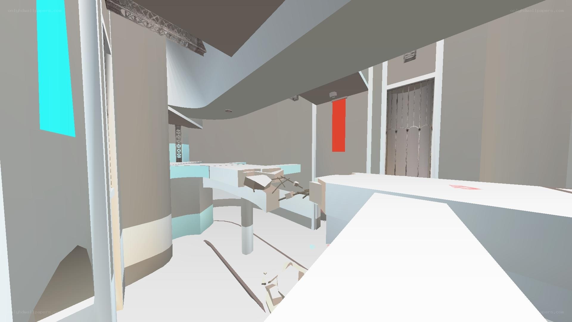 3D model of a modern interior