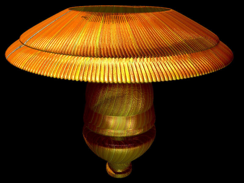 3D model of a mushroom