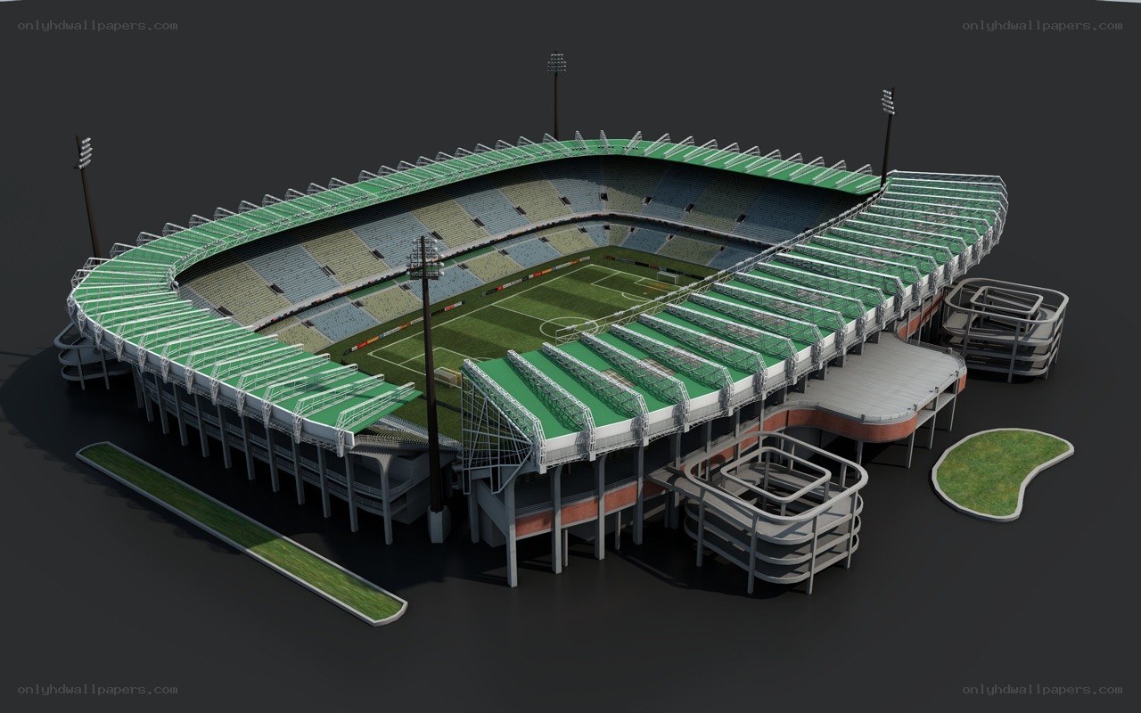 3D model of a stadium