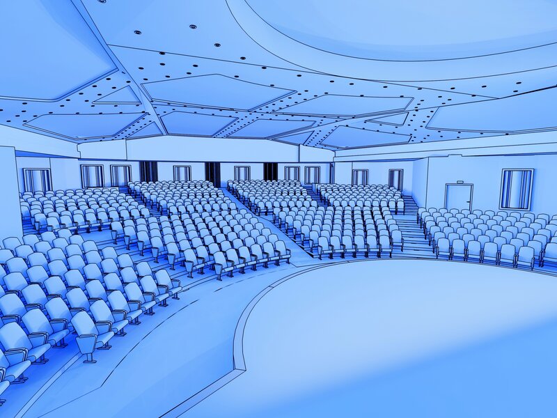 3D model of auditorium
