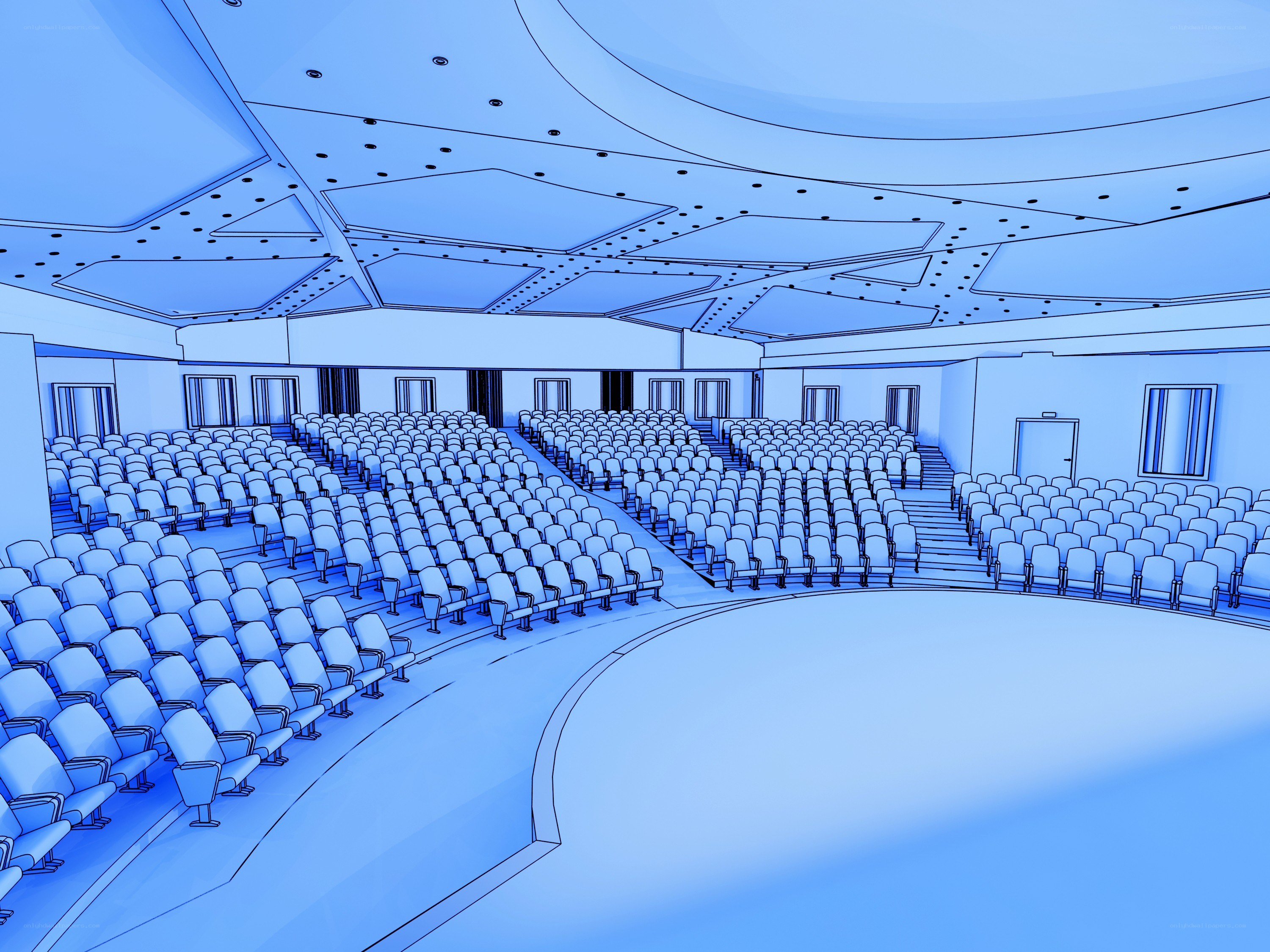 3D model of auditorium