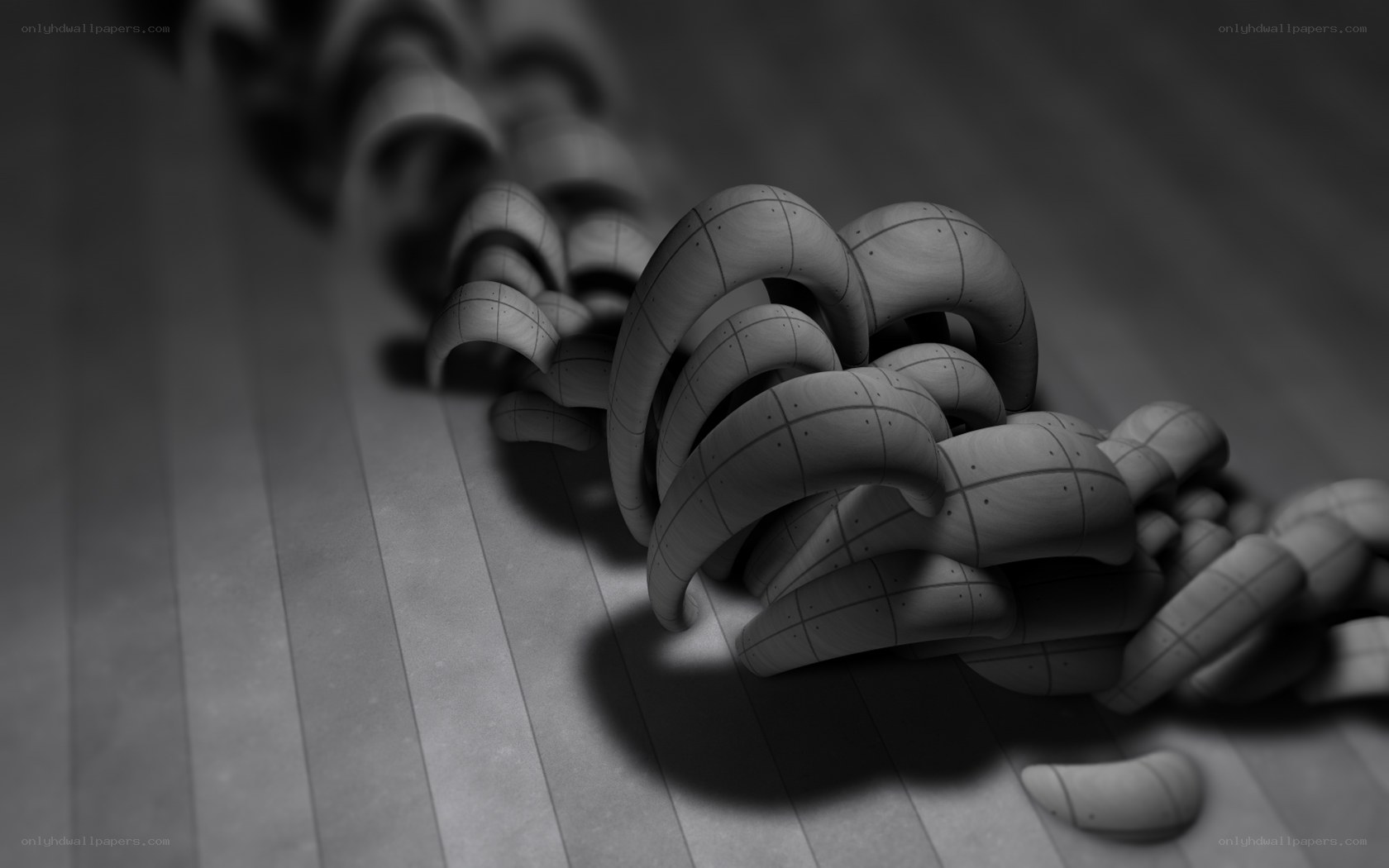 3D model of coiled tubes