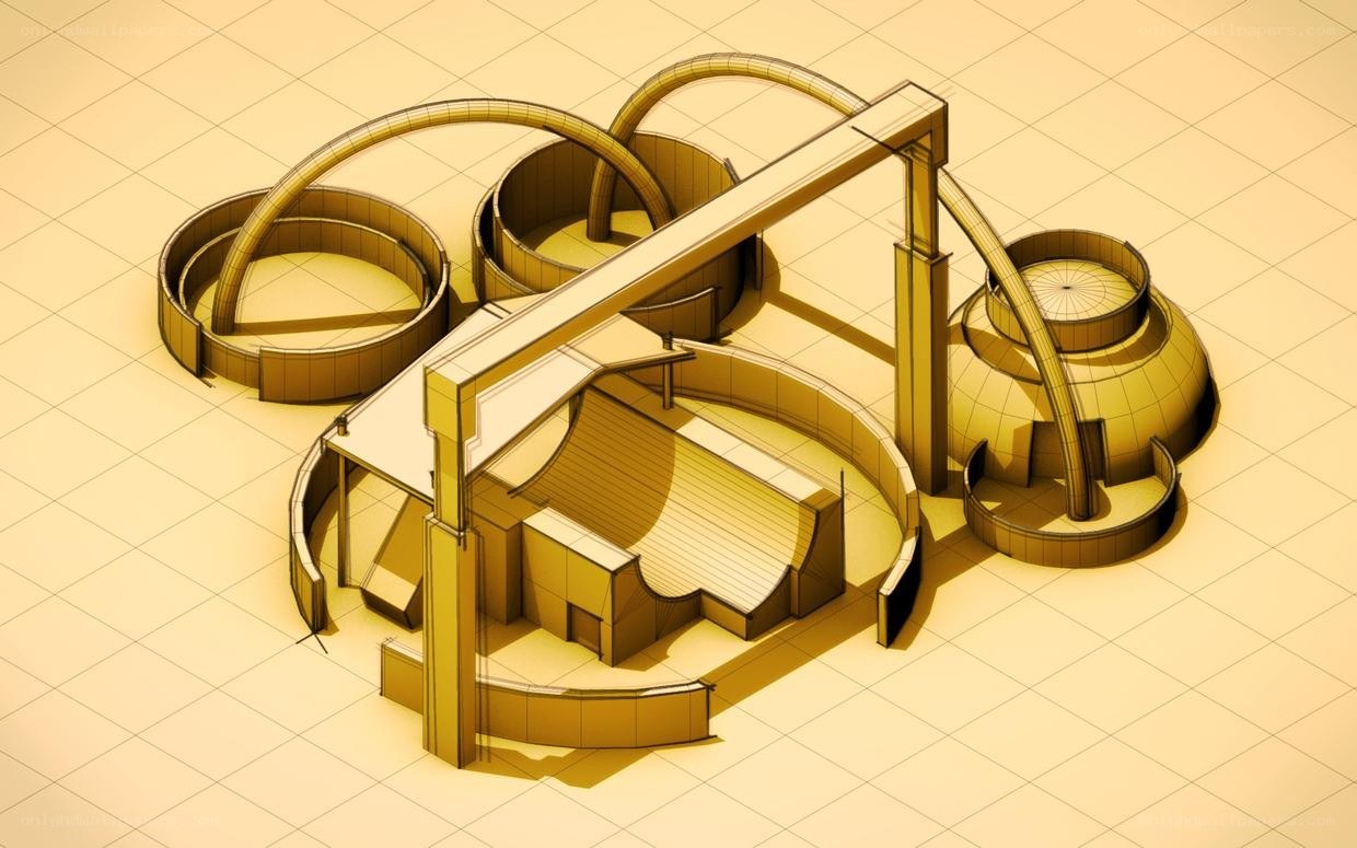 3D model of industrial structure