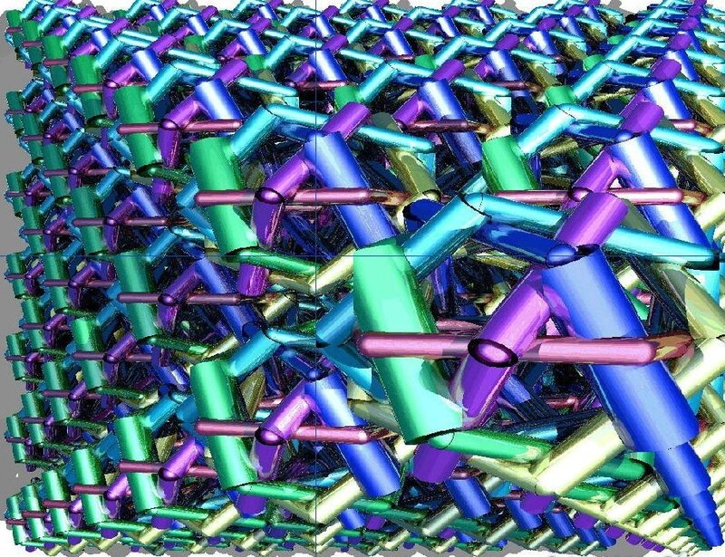 3d Model of Molecular Structure — Blue