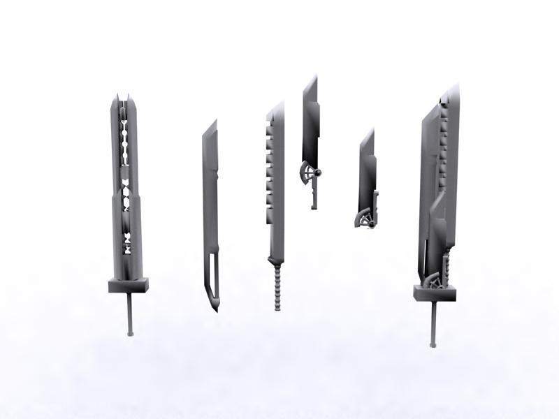 3D model of swords