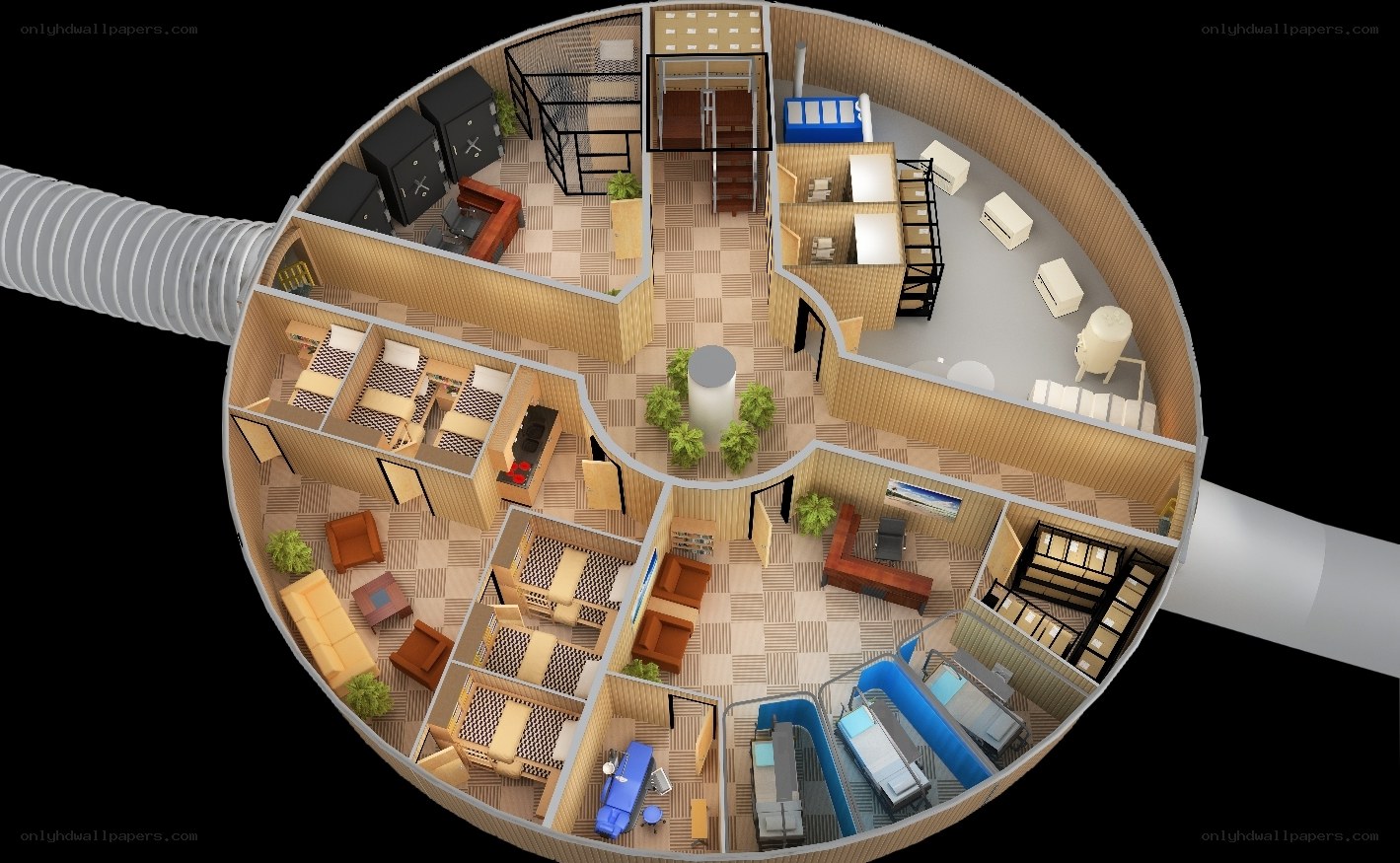 3D model of underground facility