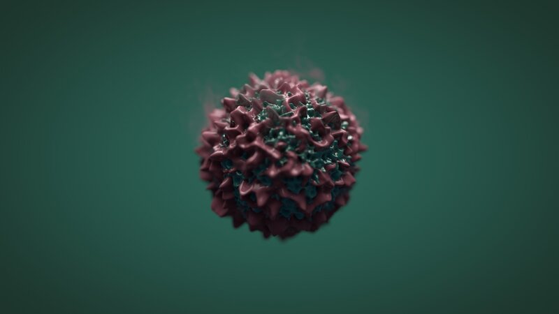 3d Model of Virus Particle — Green