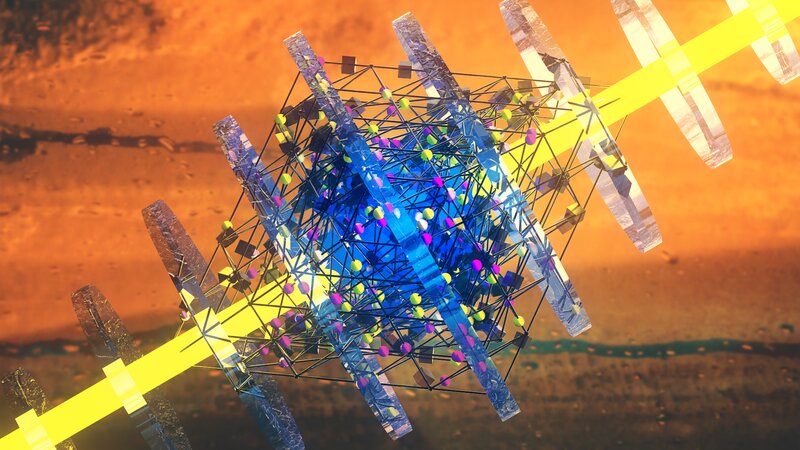 3d Molecular Structure — Blue