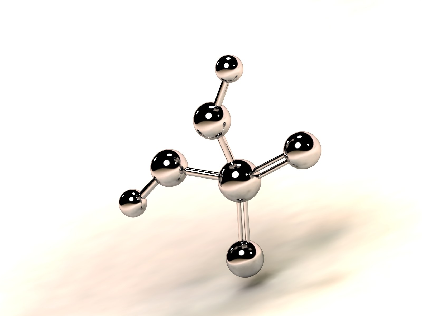 3D molecular structure model