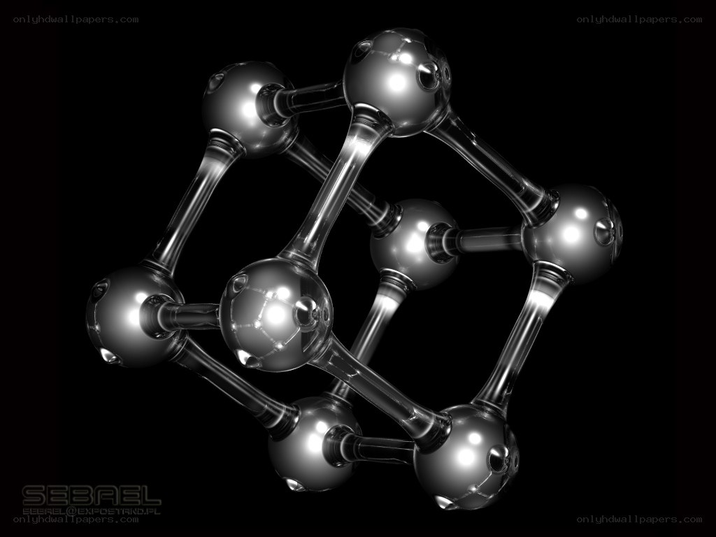 3D molecular structure model