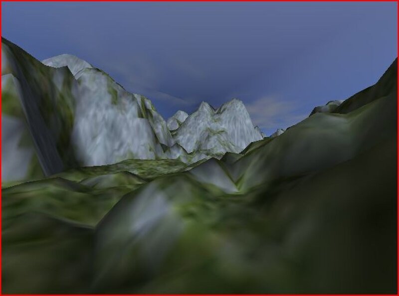 3D mountain landscape