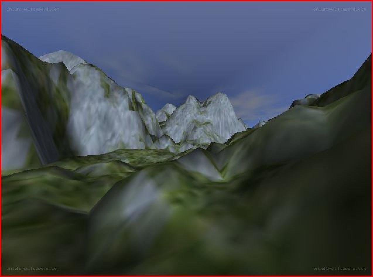 3D mountain landscape