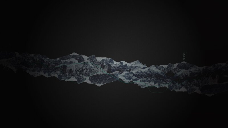 3D mountain range visualization