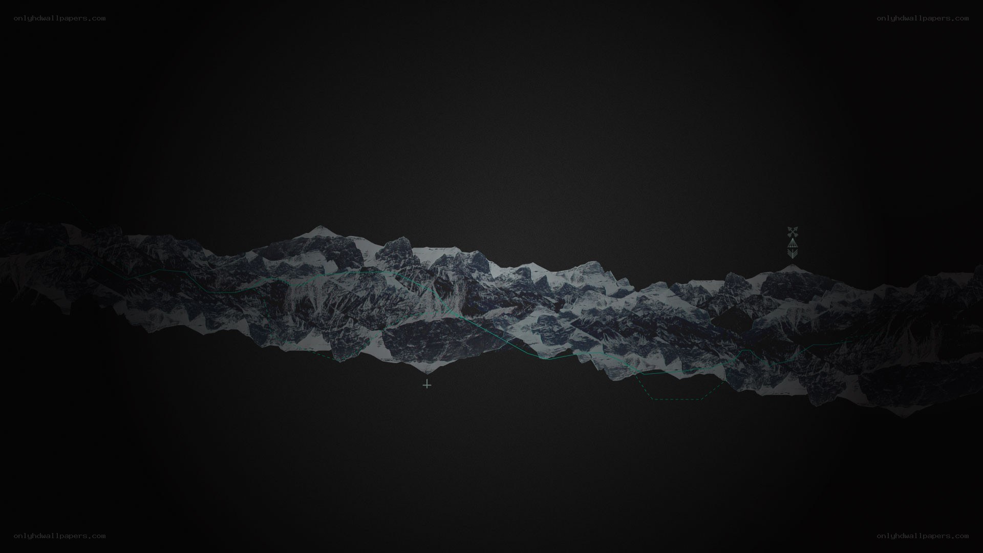 3D mountain range visualization