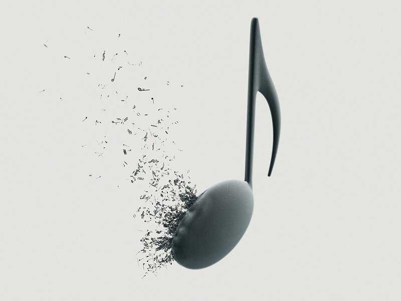 3d Music Note