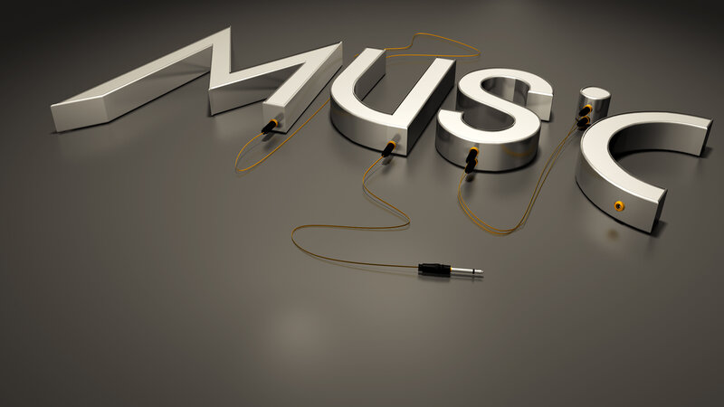 3d Music Text