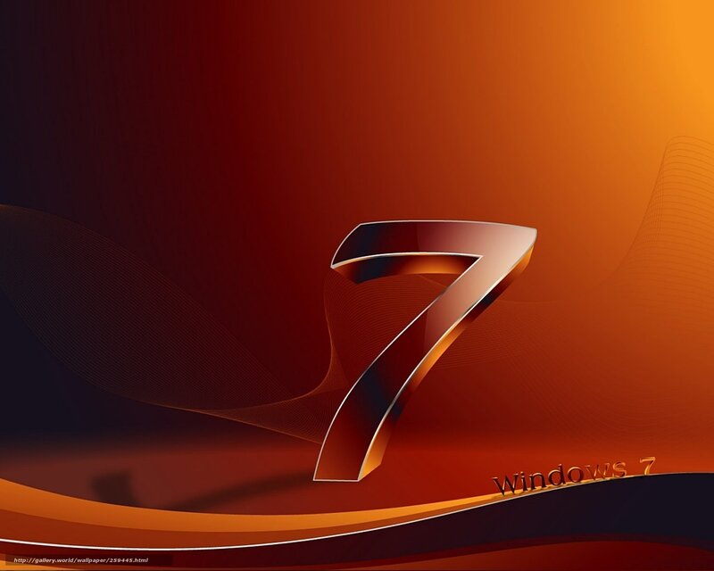 3d Number Seven — Orange, Dramatic